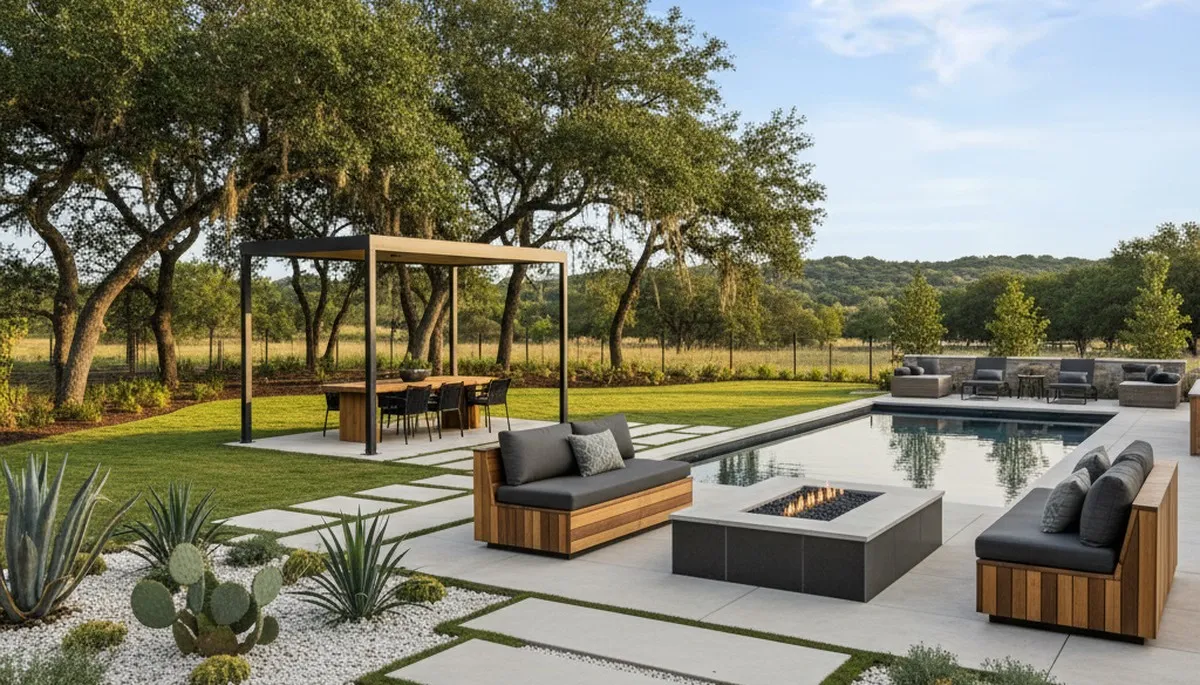 Landscaping crew serving San Antonio, TX with professional yard and garden maintenance services